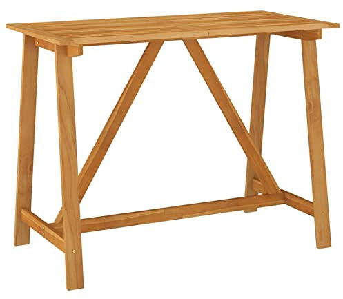 IUBGFTO Garten-Stehtisch 140x70x104 cm Massivholz Akazie, Garten-Esstisch, Grill-Gartentisch, Bistrotisch, Terrassentisch, Picknicktisch, Outdoor
