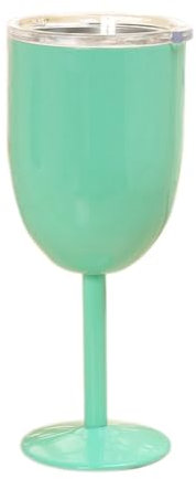 Kueohse Verre à Vin en Acier Inoxydable Double Couche, Gobelet Couleur Grande Capacité, Résistant au Gobelet, Tasse à Vin Vert Menthe