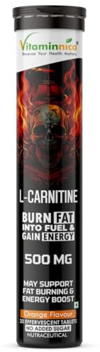 Vitaminnica L-Carnitine | Burn Fat into Fuel & Boost Natural Energy | Supports Weight Management, Endurance & Metabolism | Stimulant-Free Fat Burner | Vegan, Non-GMO, Gluten-Free | Pack 1