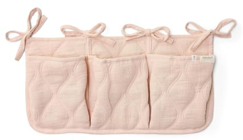 Little Dutch Organizer Utensilo Aufbewahrugstasche mit 3 Taschen für Babybett oder Laufgitter rosa - Pure Blossom