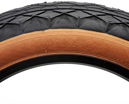 20x4.0 Fatbike-Reifen 20-4.0 mit 60TPI Pannenschutz für 20-Zoll-Felgen mit 20 4.0 Faltbares Design Hochleistungs-All-Terrain-Gummi(Tire and tube set)