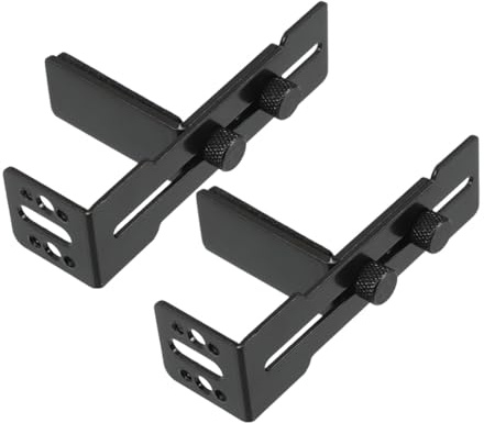 IMIKEYA Supporto Gpu in Metallo 2 Pezzi per Scheda Grafica Montaggio Verticale, Compatibile Ventole da 12 Cm, Nero, Previene Cedimenti e Migliora Raffreddamento per Case PC Gaming