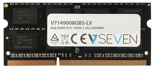 V7 V7149008GBS-LV Notebook DDR3 SO-DIMM Arbeitsspeicher 8GB (1866MHZ, CL13, PC3-14900, 204pin, 1.35 Volt, Low Voltage)
