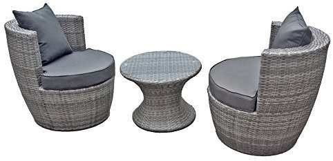 Harms 970308 Sitzgruppe Linz 3 TLG. grau