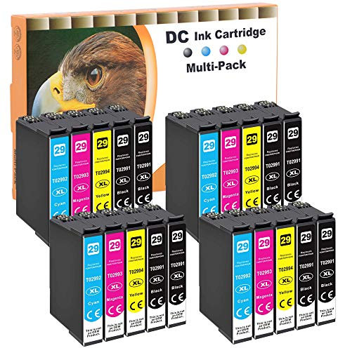 D&C 20x Druckerpatronen Kompatibel für Epson 29 29XL für Epson Expression Home XP-340 XP-342 XP-345 XP-352 XP-355 XP-430 XP-430 XP-432 XP-435 XP-440 XP-442 XP445 XP452 XP455 XP235