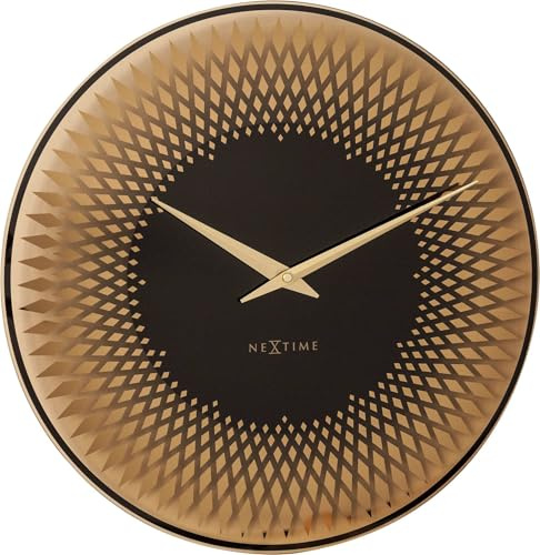 NeXtime 8186CO Sahara Elegante Wanduhr, Metall, Kupfer, 43 cm