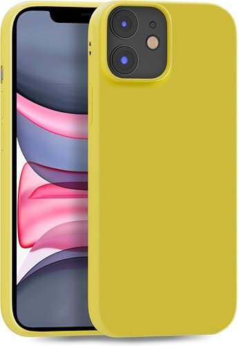 MyGadget Hülle kompatibel mit iPhone 11 - robuste Handyhülle TPU Case Slim Silikonhülle - Back Cover Kratzfest Schutzhülle matt Gelb