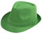 Sombrero Chistera de Copa de Fieltro Gorro de Ronda Mago con Cinta (Verde, Adulto/58cm)