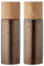 BITZ Salz- und Pfeffermühle, Set mit Salzmühle und Pfeffermühle aus Keramik/Steingut mit Holz-Deckel, Durchm. 5 cm, Höhe 16,7 cm, Bronze