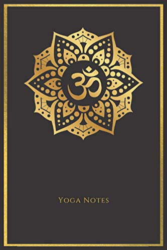 Yoga Notizbuch Lotus gold - Journal, Planer: 120 Seiten liniert | A5 | Tolles Geschenk für Spiritualität, Yoga & Feng Shui - Ideen und Gedanken festhalten