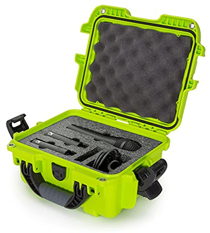 Nanuk 905 wasserdichter Hartschalenkoffer mit Schaumstoffeinlage für Sennheiser Single XS Set - Limettengrün