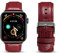 Compatible pour Bracelet Apple Watch 44/42mm 40/38mm Premium Cuir Motif Crocodile Bracelet Bande de Remplacement Compatible avec Apple Watch Se Séries 1 2 3 4 5 6,Red,42/44mm