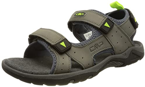 CMP Herren Almaak Hiking Sandal, Titanio-Verde Fluo, 46