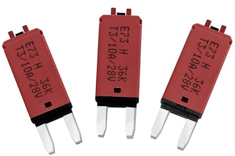 Gloso Disjoncteur Fusibles à lames Réinitialisation manuelle Mini Le bateau Camion Voitures 10 AMP 3 paquets E73