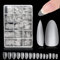Nageltips 240 Stück Fake Nails Transparent, ZAHRVIA Pre-Buff PMMA Soft Gel Full Cover Nail Tips Harz Nagelspitzen in 15 Größen Almond Zum Aufkleben Nail Art DIY