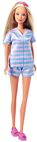 Steffi Love Beauty Day, Spielpuppe im modischen Pyjama mit Gesichtsmasken und Slippers, 29cm, ab 3 Jahren