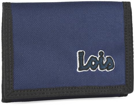 Lois - Portmonee Jungen Teenager, Geldbeutel Jugendliche Jungen, Portemonnaie Stoff, Geldbeutel Jungen, Portemonnaie Jungen Teenager - Robust & Stylisch, Marine Blau