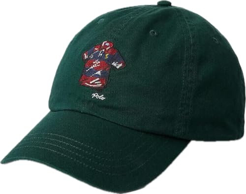 POLO RALPH LAUREN Herren Ballkappe aus besticktem Twill, Moosachat, Einheitsgröße, Grün