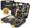 Mallette à Outils 257 Pièces Caisse à Outil Complete - Boite a Outils Sundpey Portable Marteau Pinces Tournevis Clé Douille Ruban Mesurer Kits d’Outils Réparation Combiné Jaune
