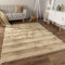 Paco Home Weicher Flauschiger moderner Bubble Wohnzimmer Teppich Hochflor Fell Geometrisches Design Hoch-Tief-Effekt, Grösse:160x220 cm, Farbe:Beige 4