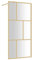 vidaXL Duschwand, Duschrückwand für Begehbare Dusche, Duschabtrennung aus Sicherheitsglas, Duschtrennwand Duschkabine, ESG Klarglas Golden