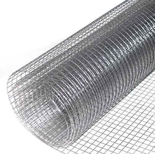 Volierendraht Edelstahl Maschendrahtzaun Vogeldraht Drahtgitter Breite: 50 cm Länge: 5 m punktgeschweißt (MW: 12,7x12,7 mm Breite: 50 cm Länge 5 m)
