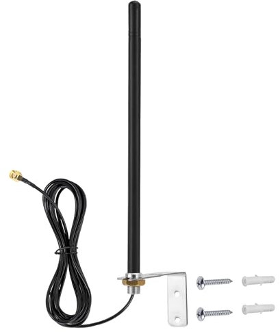 nelawya Nelawya Antenne WiFi extérieure 2,4 G 6 dBi RPSMA mâle avec câble RG174 3 M pour routeur WLAN Gateway Mini PCI-Express PCIE Carte réseau de sécurité Caméra IP Adaptateur USB