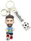 AUTOZOCO Messi Schlüsselanhänger, Fußball Messi, Schlüsselanhänger Lionel Messi, Messi, Sport-Schlüsselanhänger Messi, Souvenir Messi, 8,5 cm, Silikon, blau