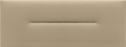 WIN REST River-Kopfteil, gepolstert, hochwertiger Bezug aus hochwertigem Kunstleder, attraktiv und elegant, gesteppt, für Betten mit 90 cm Breite