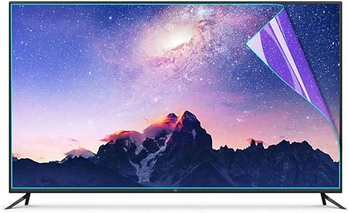 Wzglod Pellicola protettiva per schermo TV, antiriflesso, antigraffio, per monitor da 32 a 75 pollici, anti luce blu, per schermi LCD, LED, 4K OLED e QLED HDTV