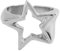 YIGZYCN Stilvoller geometrischer Stern-Finger-Schmuck, verstellbar, unregelmäßiger Sternring, geometrische Ringe für Egirls und Modeliebhaber