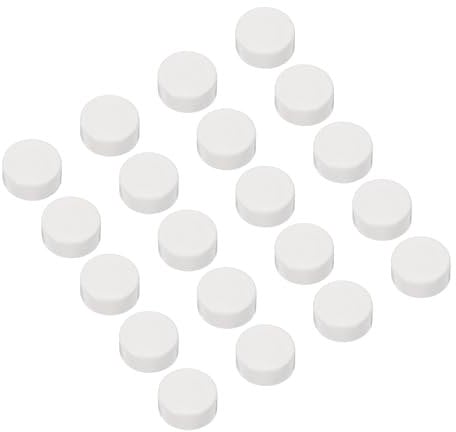 sourcing map PVC Tube Covers End Caps Pipe Inner PVC 20mm End Caps Round Plugs for Hose Electrical Conduit Pack of 20