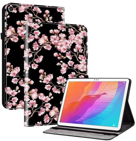 Funda para tablet Huawei MatePad T 10s de 10.1 pulgadas, ajuste multiángulo, con ranuras para tarjetas [dibujo de color] - 01
