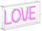 Atmosphera - Tube néon à poser led love rose l 23cm