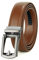 JASGOOD Ceinture Homme Cuir à Cliquet Automatique Réglable, Marron, 145cm