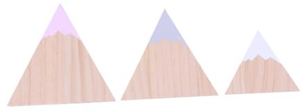 ABOOFAN 3 Pz Ornamento in Legno Ornamento Di Montagna Di Simulazione Ornamenti Di Montagna Desktop Arredamento Artistico Di Montagna Arredamento Vivaio Di Montagna Bambù