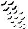 AUTSUPPL 16er Satz Fledermaus-wandaufkleber Halloween Deko Für Wohnzimmer Schlafzimmer Vinyl Wandtattoo Autoaufkleber