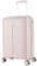 METZELDER Valise Rigide Victoria Coque Incassable 100% Polypropylène, Serrure TSA, avec Souflet Extension Garantie 2 Ans (Rose Pastel (Pink), S (Cabine) - 43L- 55x38x24cm - 2.8kg)