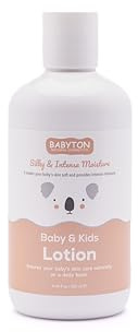 Babyton Baby & Kids Lotion 250 ml – Natürliche, Organische Feuchtigkeitspflege für empfindliche Haut – Vegan, Parabenfrei, Dermatologisch getestet, mit Aloe Vera, Sheabutter & Jojobaöl