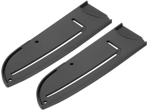 PATIKIL 2Pcs PP Universal Knife Cover, Knife Protector Sleeve for 7 Santoku Knife Blade Guard for Kitchen, Dining Room, Black