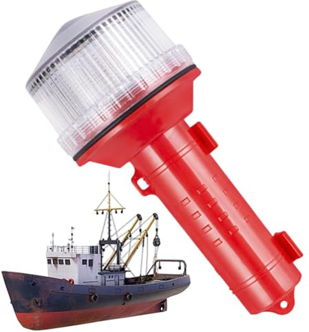 Marine Flare Strobe Lighs, Portable Waterproof Marines Safety Flares, Adorable Pontoon Strobe Lights, Survival Signal Light for Boating, Kayak, Yacht, Pontoons Trips
