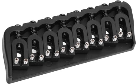 HWGING 8-saitige Gitarrenbrücke, Metall-Hardtail-Brücke Als Ersatz für E-Gitarre mit Einem Korpusdesign mit Einer Saite, um Klang und Stabilität zu Verbessern