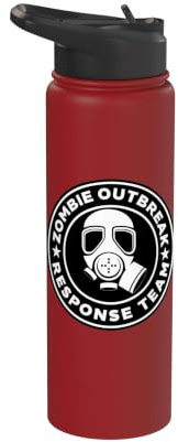 Zombie Outbreak Response Team Funny Zombie Apocalypse Stainless Steel Insulated Water Bottle