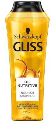 3 x Gliss Kur ShampooOil Nutritive - für längeres,splissanfälliges Haar - 250 ml