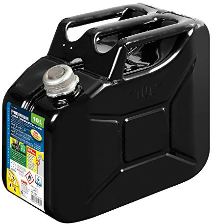 LAMPA 67007 Reservekanister 10L Benzin Diesel Normal (91) bleifrei schwarz