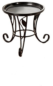 OUNONA Metall Blumenst?nder Pflanzenst?nder Blumenhocker Deko f¨¹r Indoor Outdoor Balkon Schreibtisch (Schwarz)