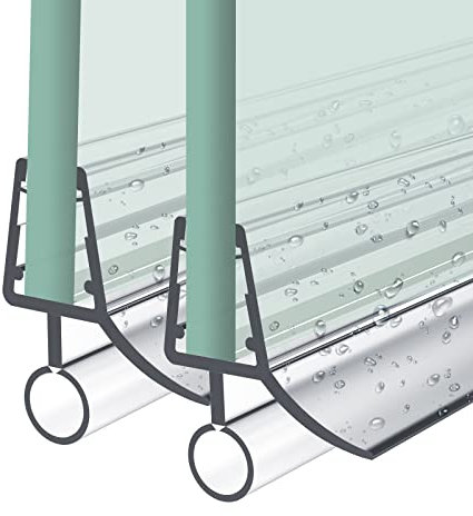 Heilmetz Duschdichtung,2 x 60cm Ersatzdichtung Duschtür für Duschtür Glasstärken von 7-8mm, Wasserabweiser Duschtür Dichtung oder Duschkabinen-Dichtung für Duschkabine & Glastüren