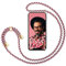 ZhinkArts Collier pour Apple iPhone 11-6,1 Display - Étui de Téléphone avec Cordon - Coque pour Smartphone, Ètuis à Bandoulière - Bordeaux/Camouflage Rouge
