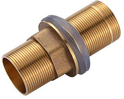 Monobloc Tap Fixing Kit Long Nuts Tap Extension Threaded Pipe Mounting Hardware Replacement Part with Tap Washers for Mixer Taps,Mixer Tap Repair Fitting Kit Threaded Brass Tube Nut Install Parts 6cm