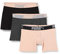 Puma Lifestyle Sueded Cotton Men's Boxers (3 Pack) Caleçon, d'eau De Rose, L (Lot de 3) Homme